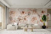 Soft Blossom Aesthetic Flower Wallpaper for interiors