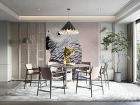 Bird-themed mural with realistic parrot artwork

