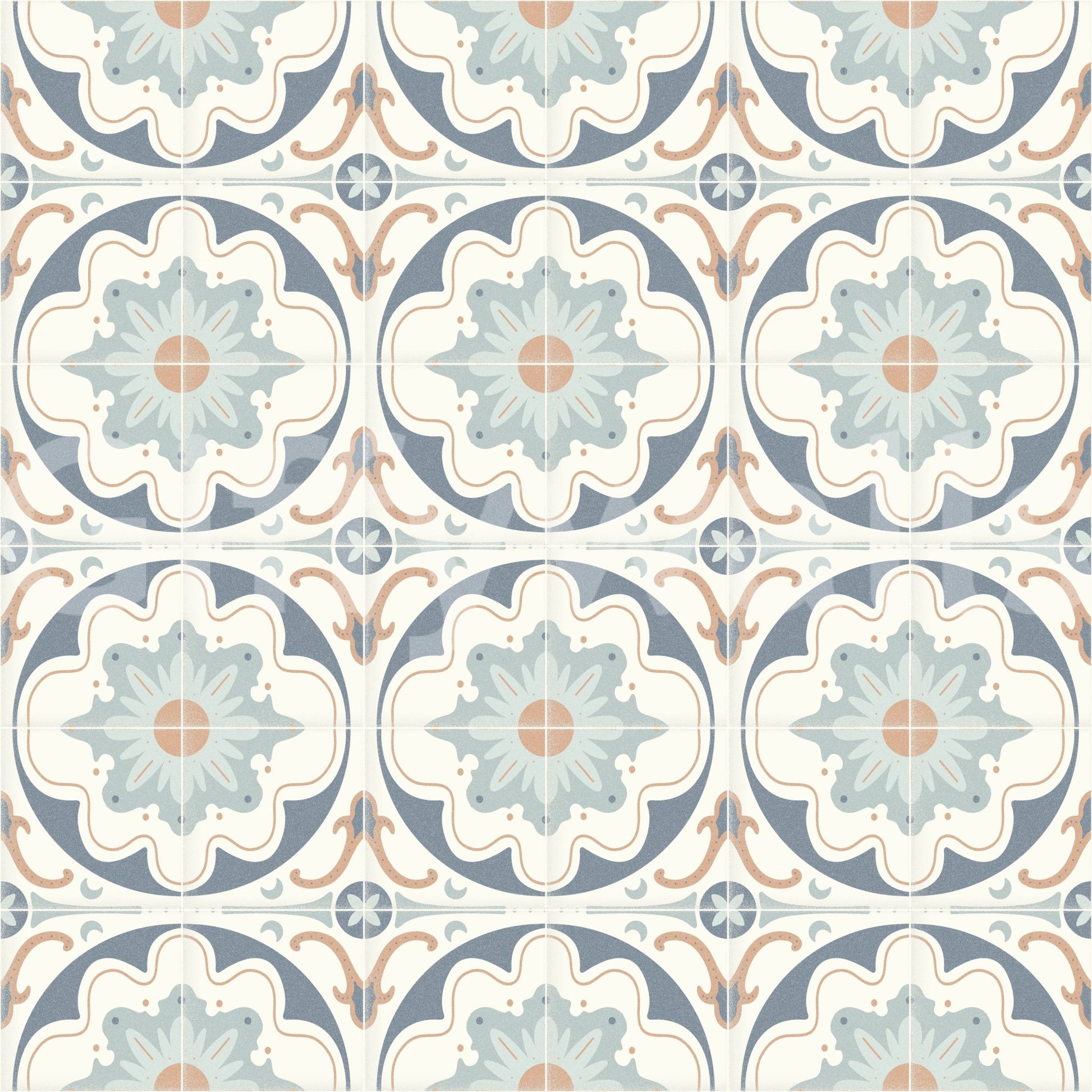 beautiful handmade tile look wallpaper

