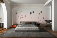 Playful air balloons wall art for bedrooms

