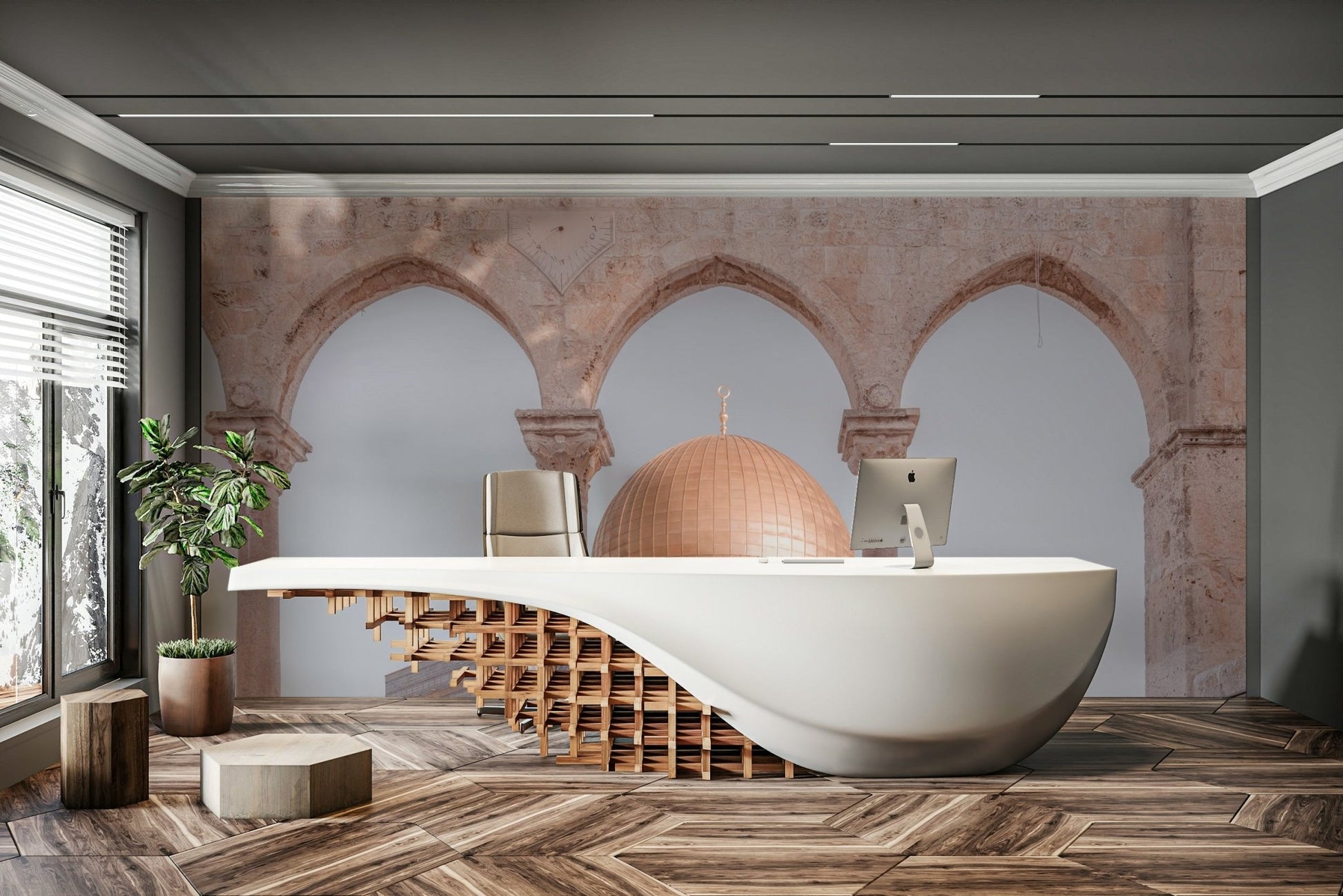 al-aqsa mosque wall mural

