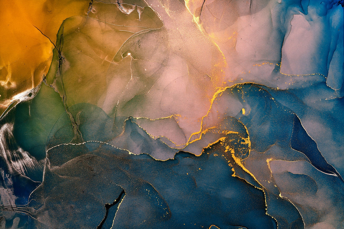 Alcohol Ink Medley Wallpaper Mural in your room