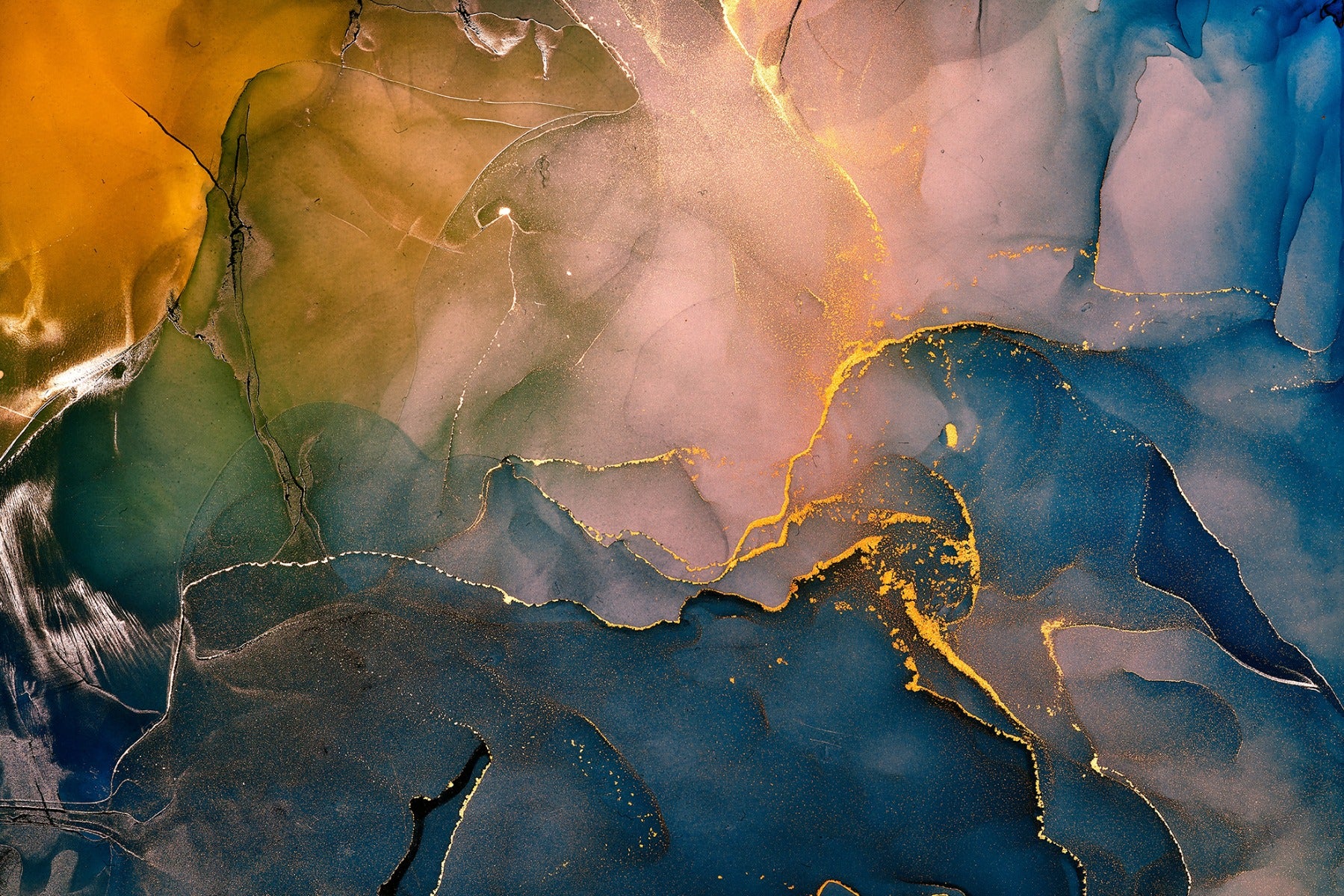 Alcohol Ink Medley Wallpaper Mural