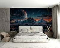 A sample shot of the Alien Landscape mural.

