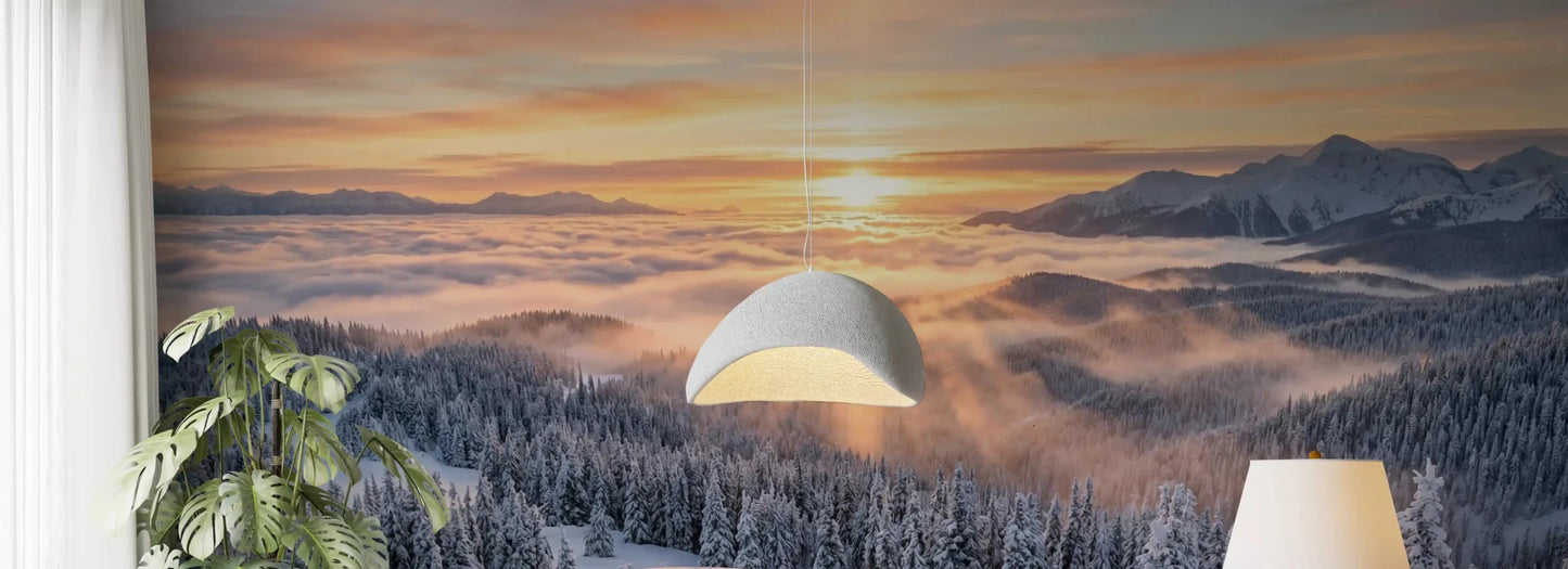 Alpenglow Winter Majesty Wall Mural