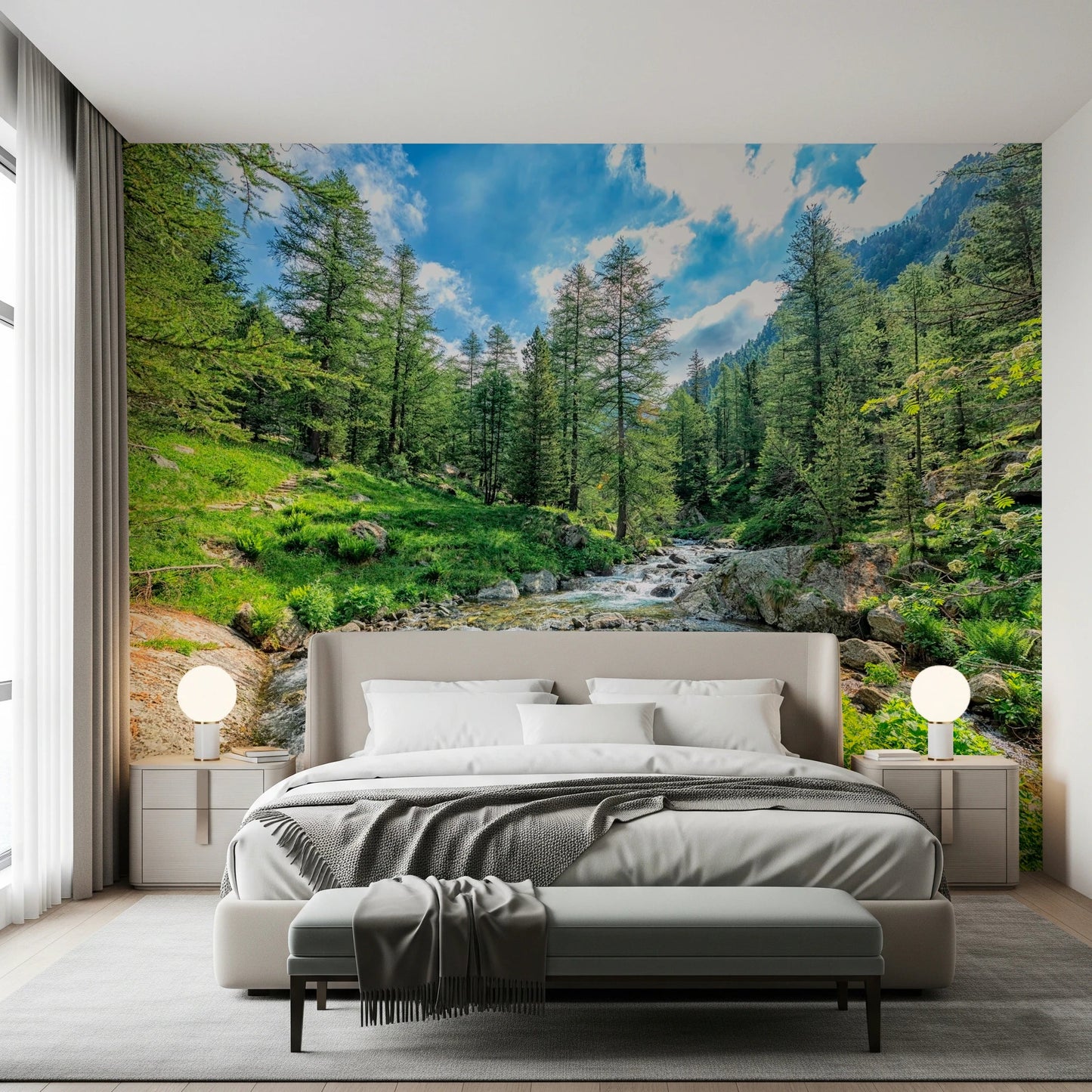 Alpine Stream Wall Mural