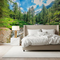 Alpine Stream Wall Mural