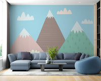 Elegant mountain wallpaper with fine details
