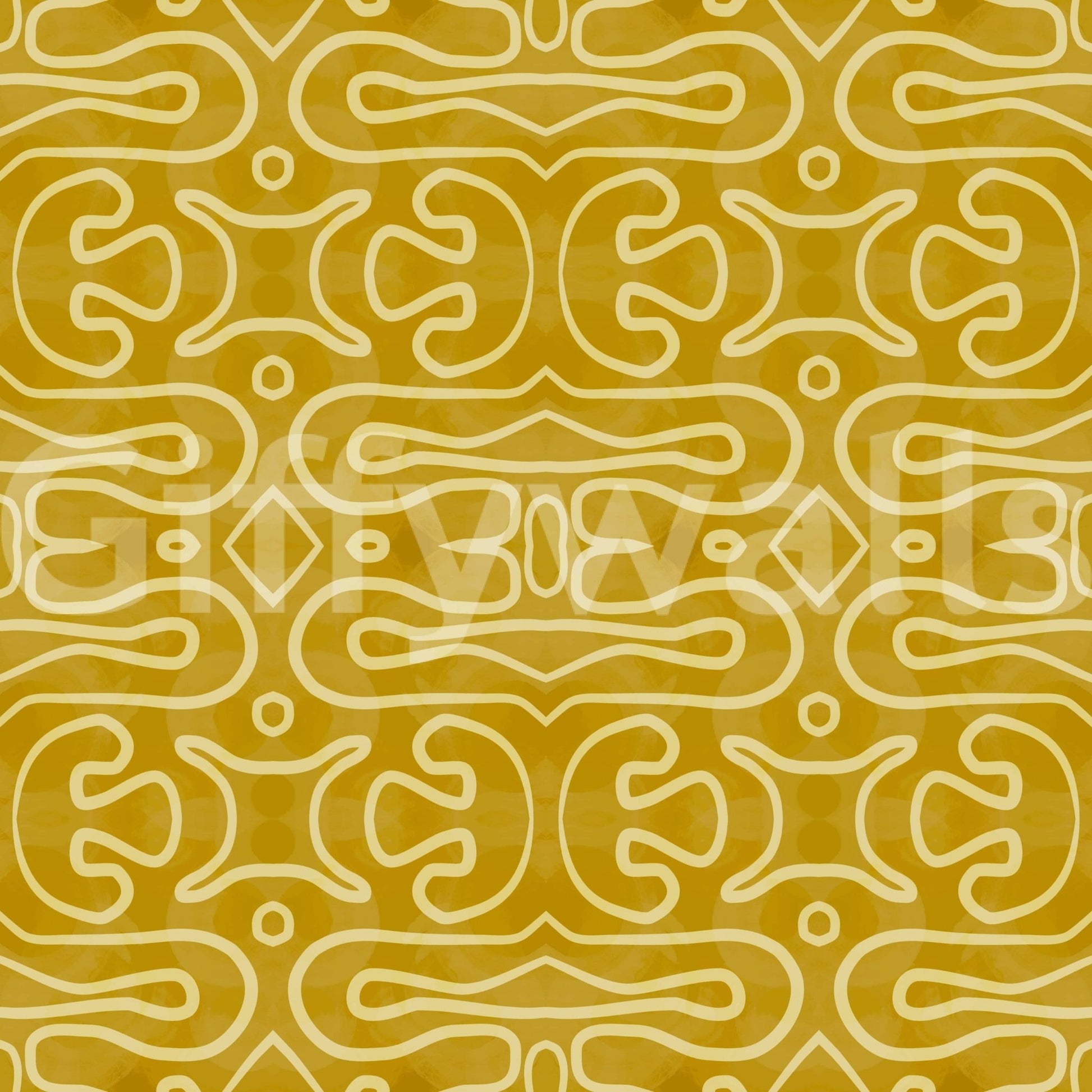 Amber Trails sun-kissed organic lines peel and stick wallpaper.