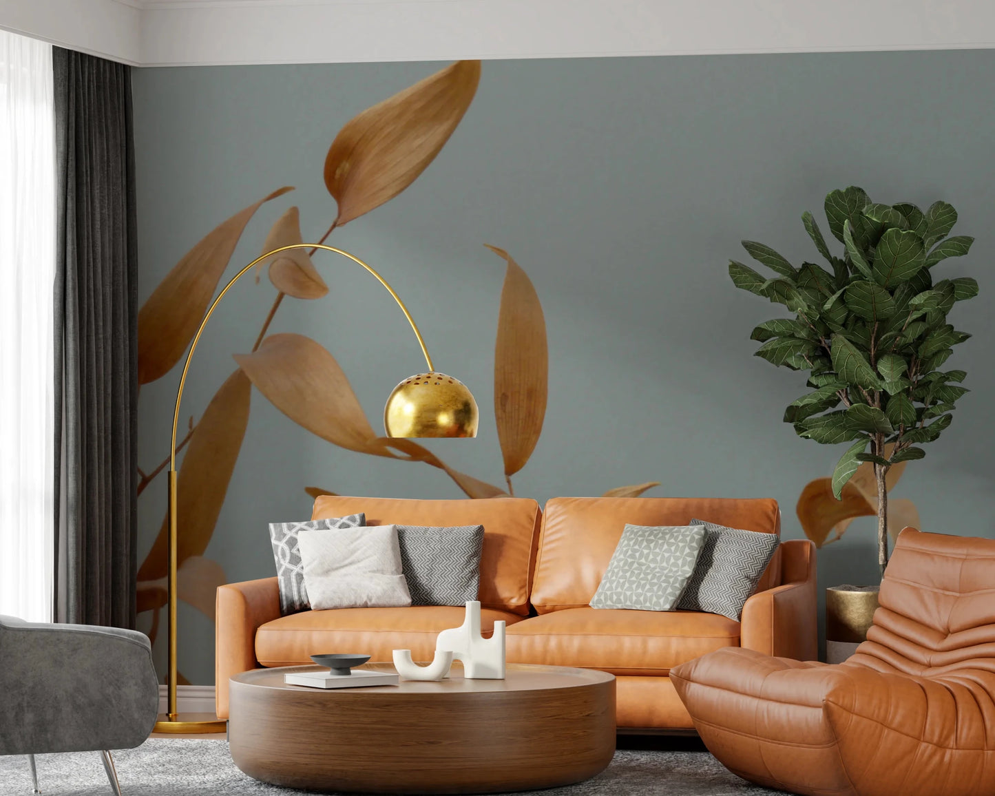 Amber Whispers Wall Mural