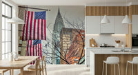 American Dreamscape industrial setting unique wall finish.