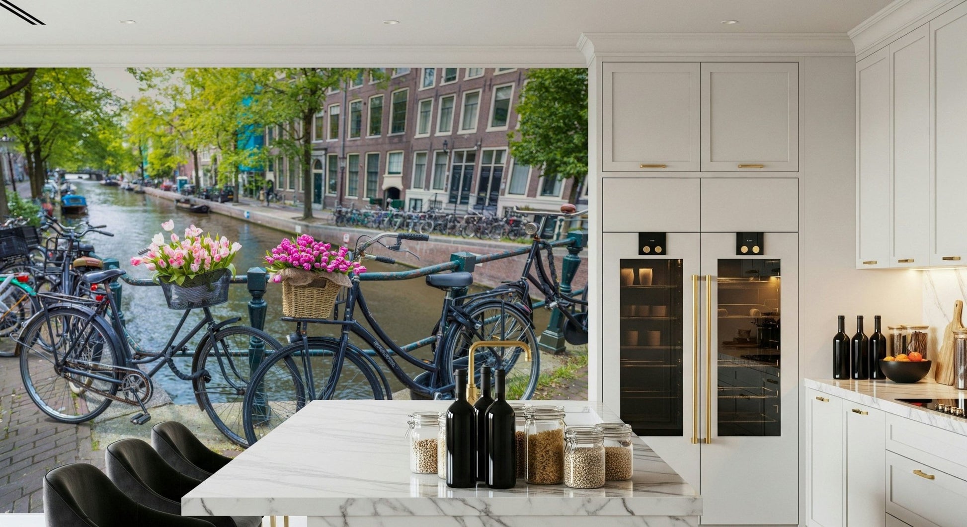 Amsterdam Blooms on Wheels stunning street artistry unique mural design.
