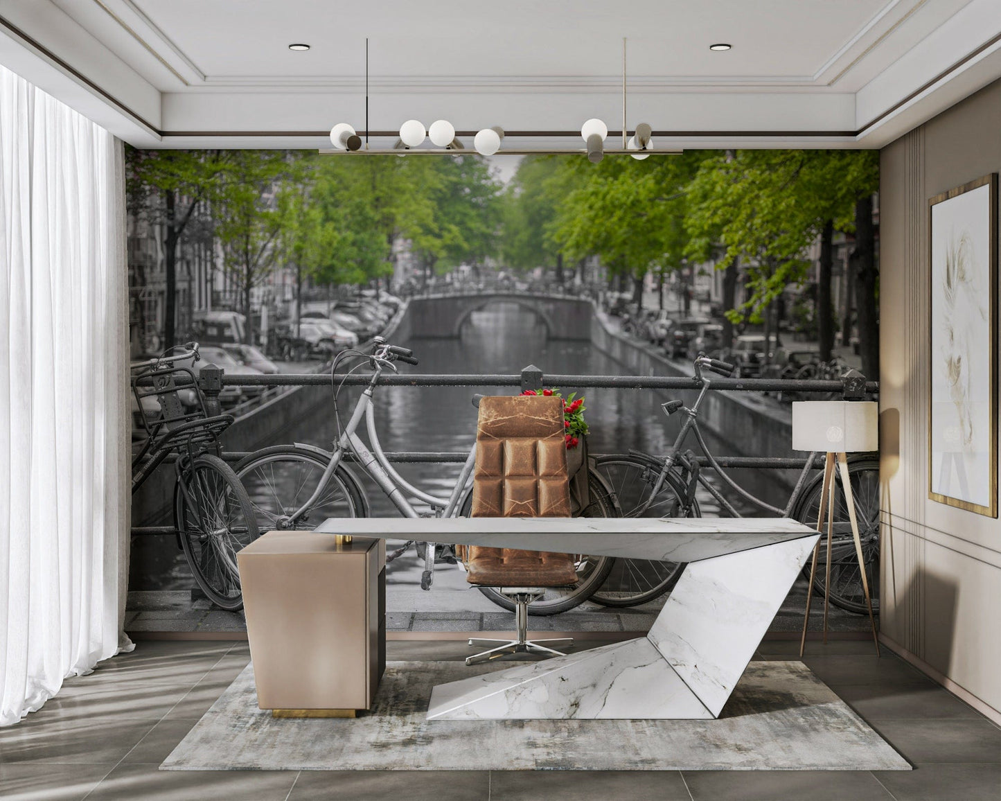 Quintessential Amsterdam charming wallpaper

