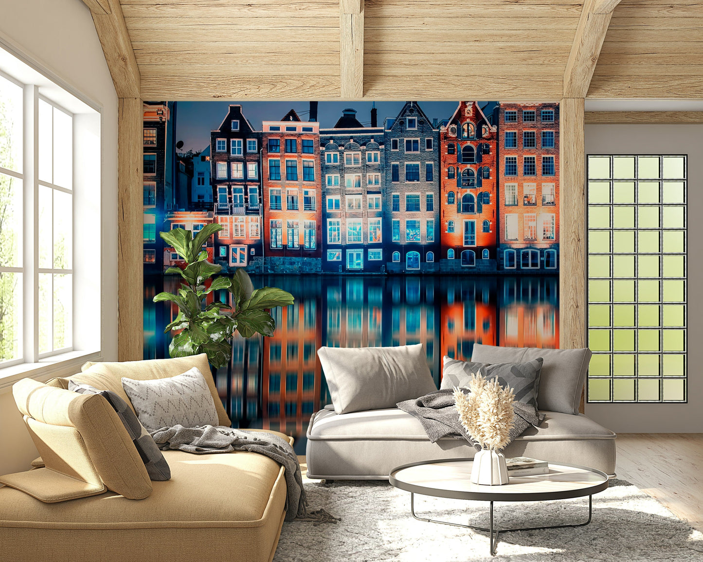 Colorful Amsterdam  Wall Mural