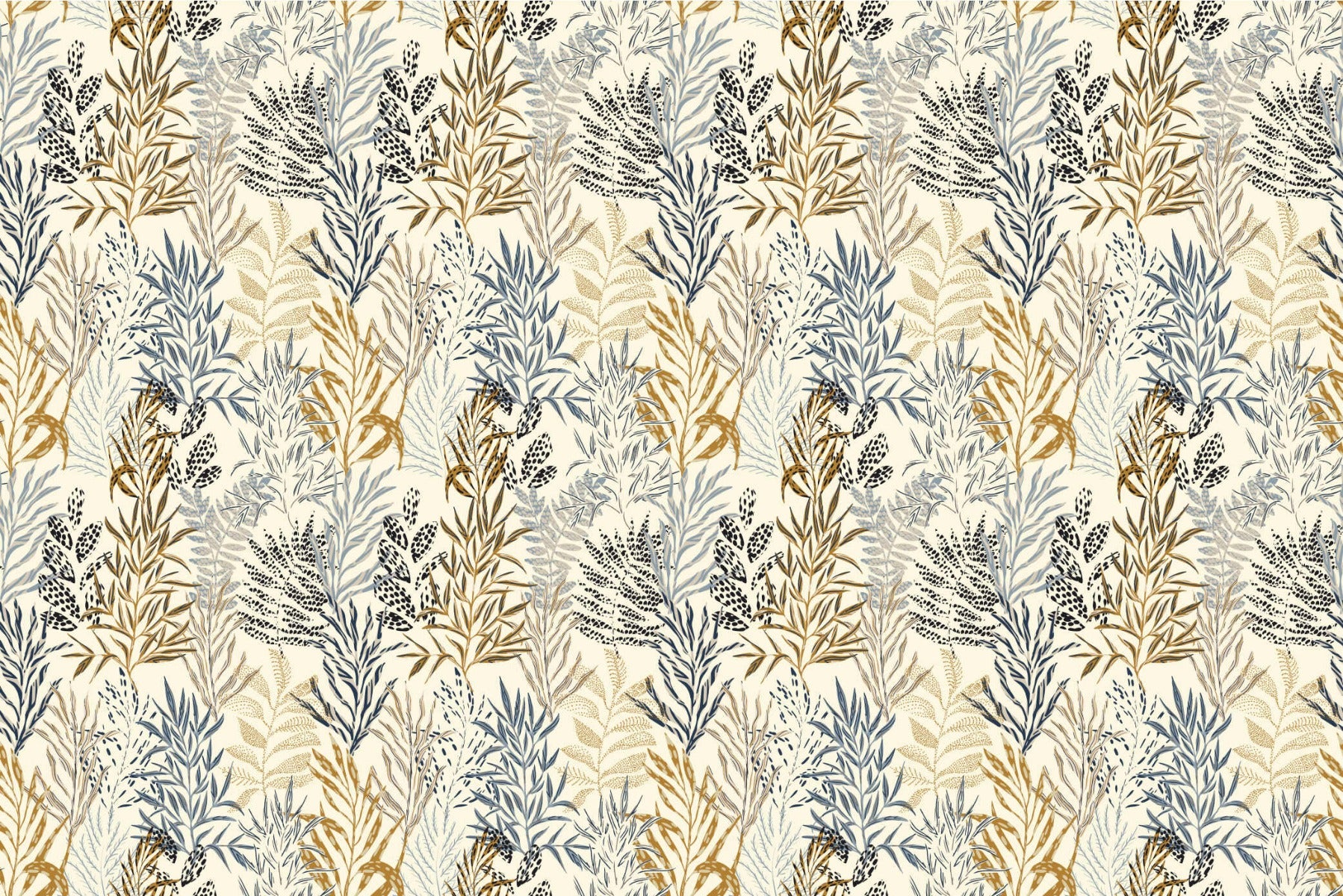 Wild Botanical Artistry Wallpaper