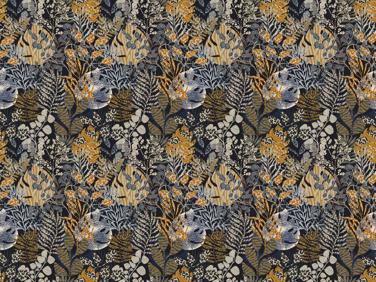 Botanical Nocturne Design Wallpaper in your room