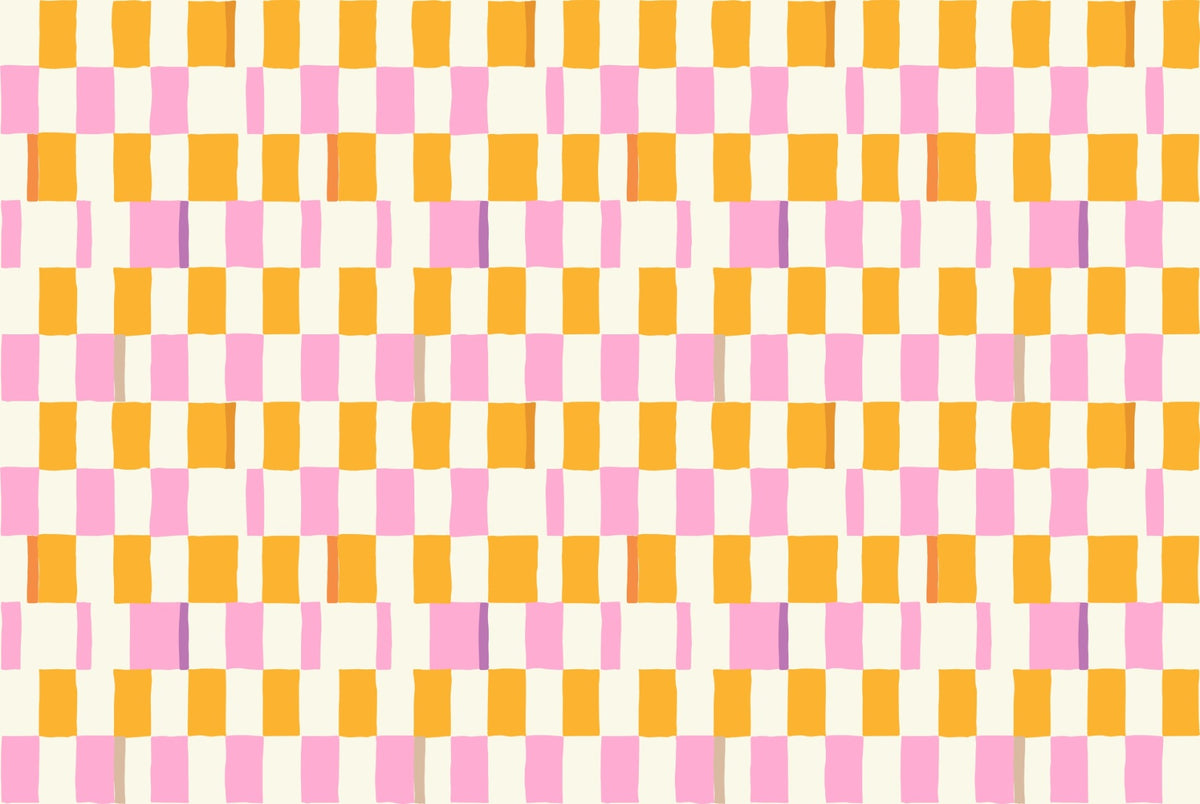 Colorful Checkered Wallpaper in your room — zoomed