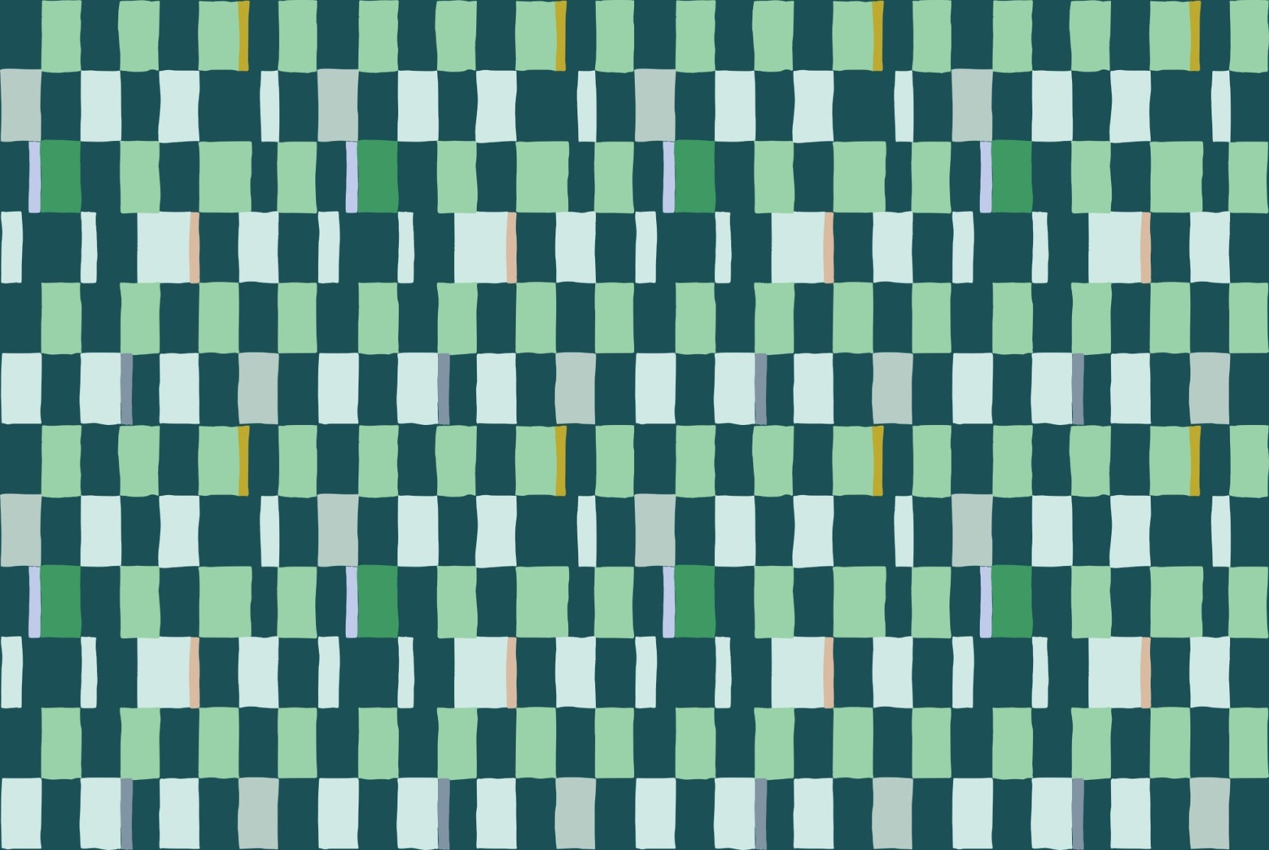 Chic Summer Checkered Wallpaper