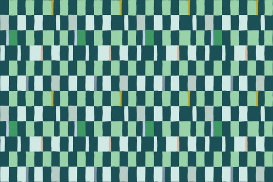 Chic Summer Checkered Wallpaper