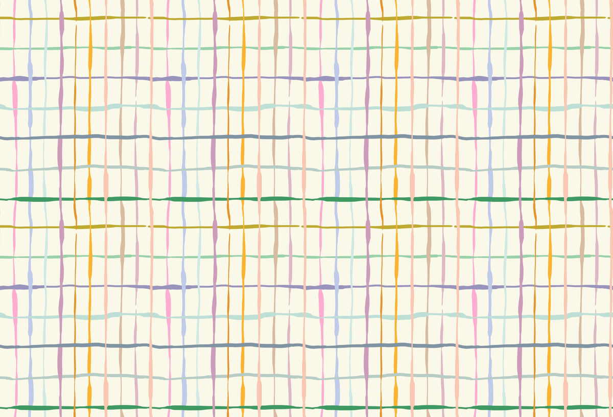 HydroTartan Watercolor Wallpaper in your room — zoomed