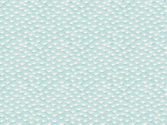 Abstract Aqua Fronds Wallpaper