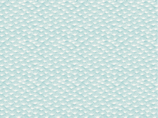 Abstract Aqua Fronds Wallpaper