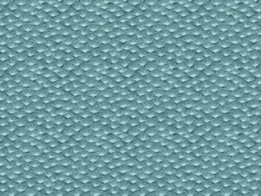 Tropical Teal Fanfare Wallpaper