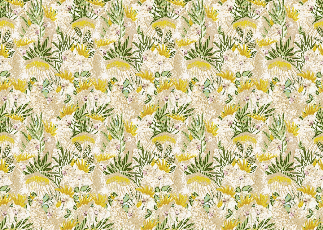 Exotic Aviary Cockatoo Wallpaper