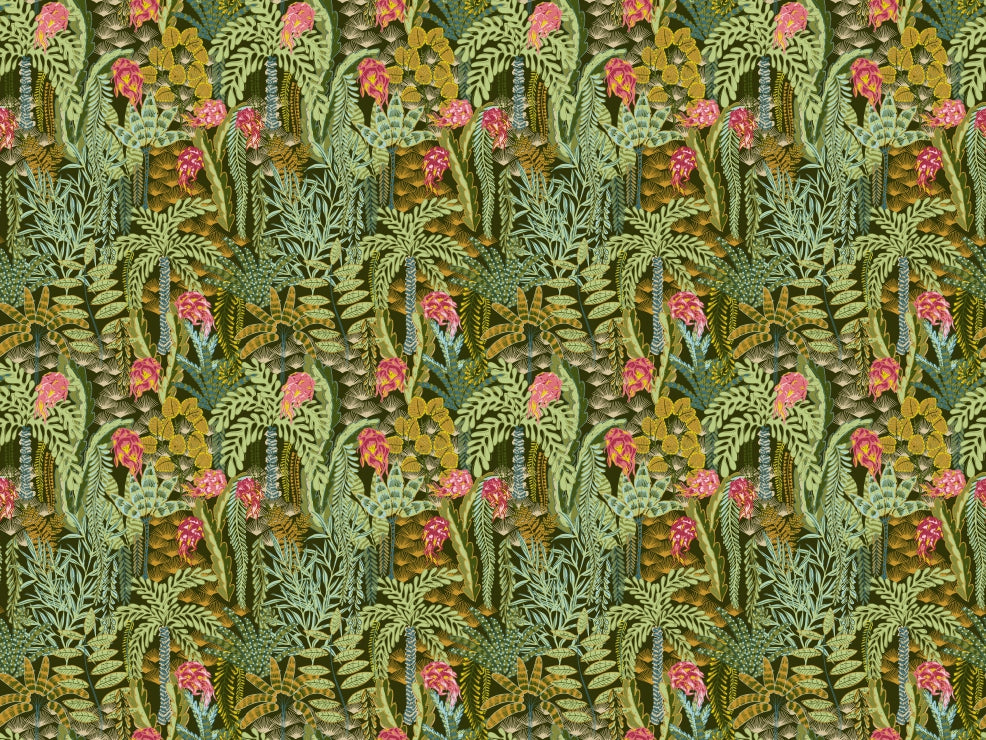 Emerald Jungle Melody Wallpaper