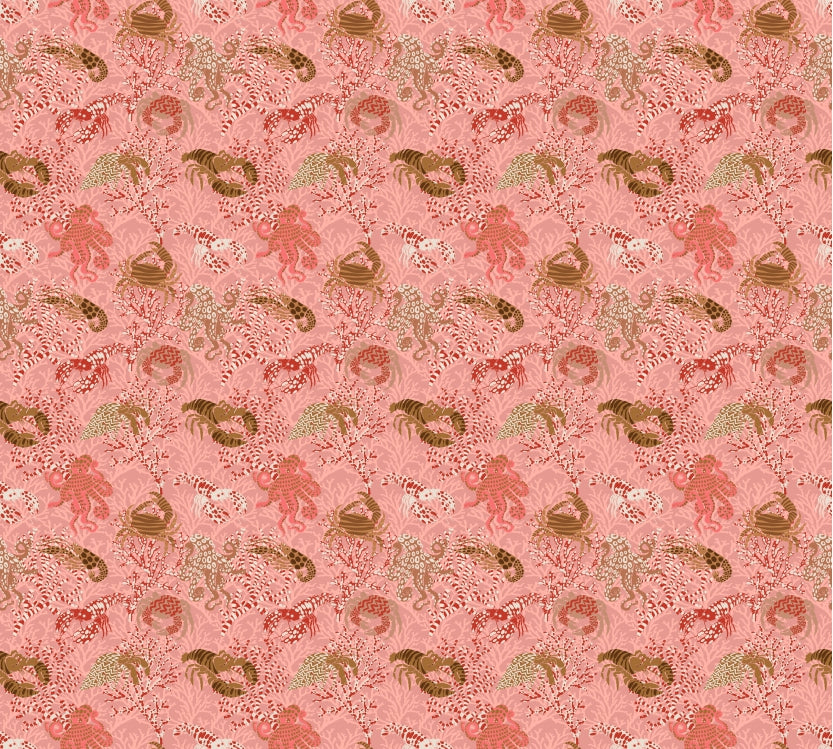 Vintage Oceanic Mural Wallpaper in your room — zoomed