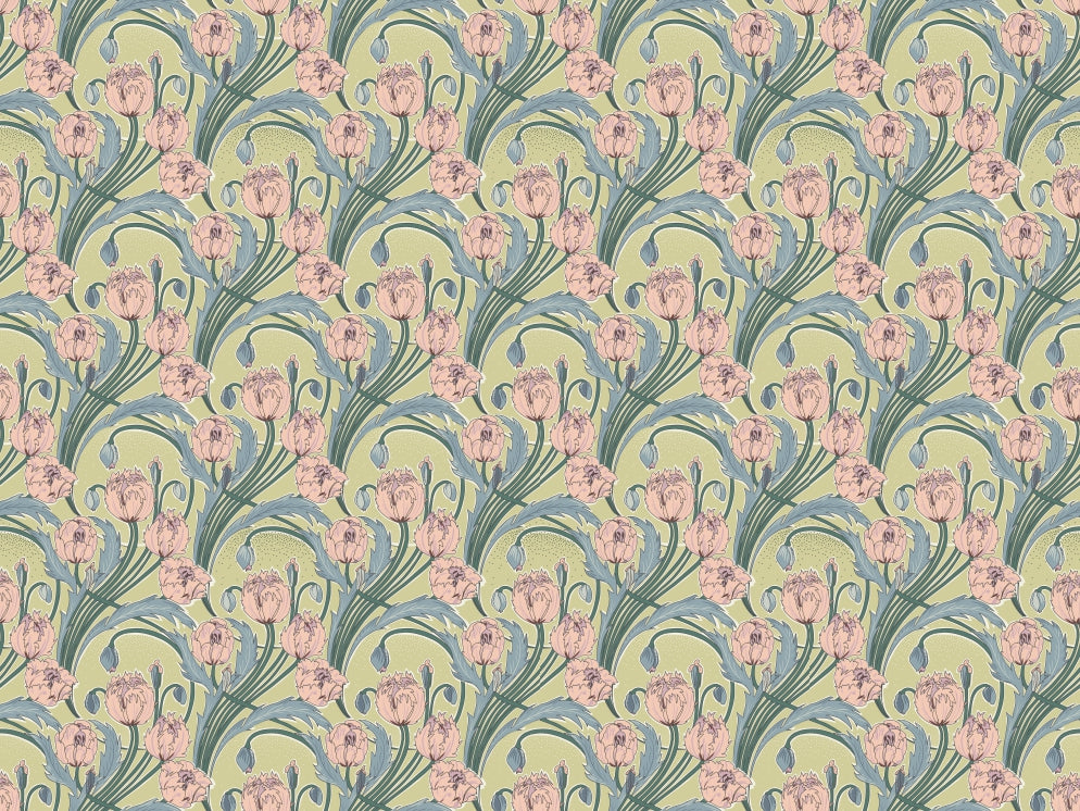 Spring Flower Wallpaper in your room — zoomed