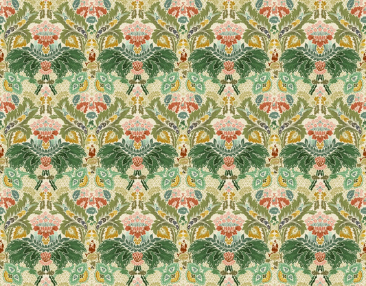 Victorian Ivory Bloom Wallpaper