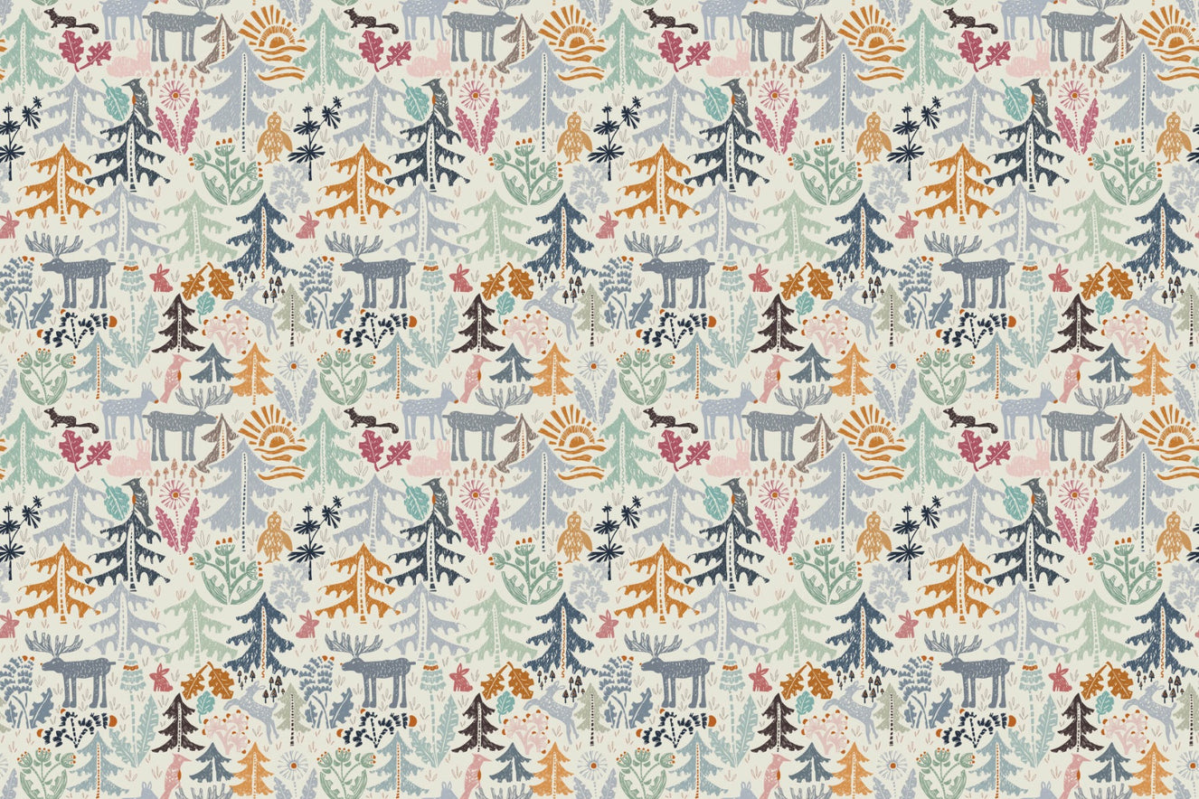 Whimsical Woodland Creatures Wallpaper