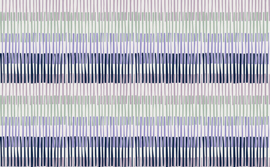 Chic Lilac Serenade Stripes Wallpaper