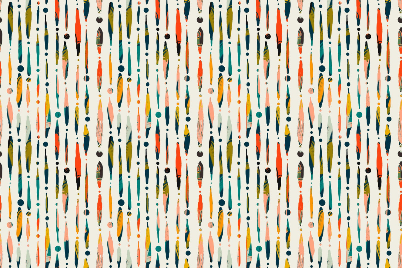 Vibrant Brushstroke Symphony Wallpaper