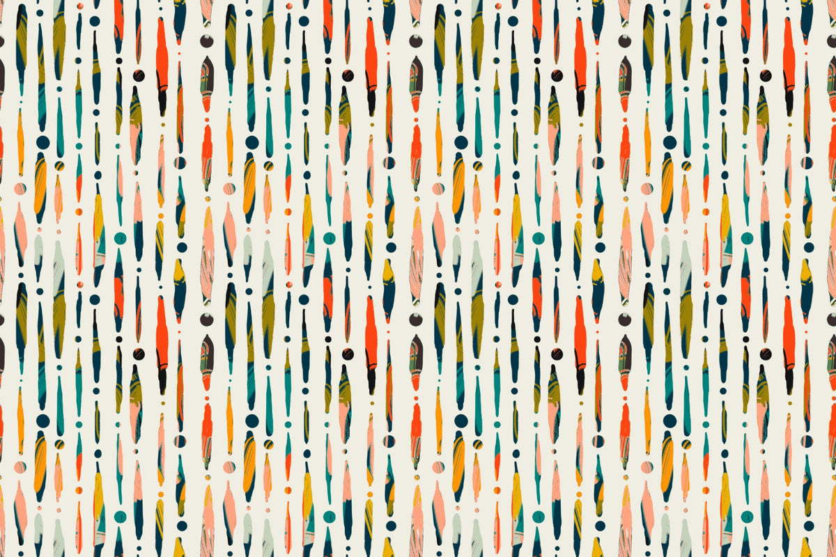 Vibrant Brushstroke Symphony Wallpaper in your room — zoomed