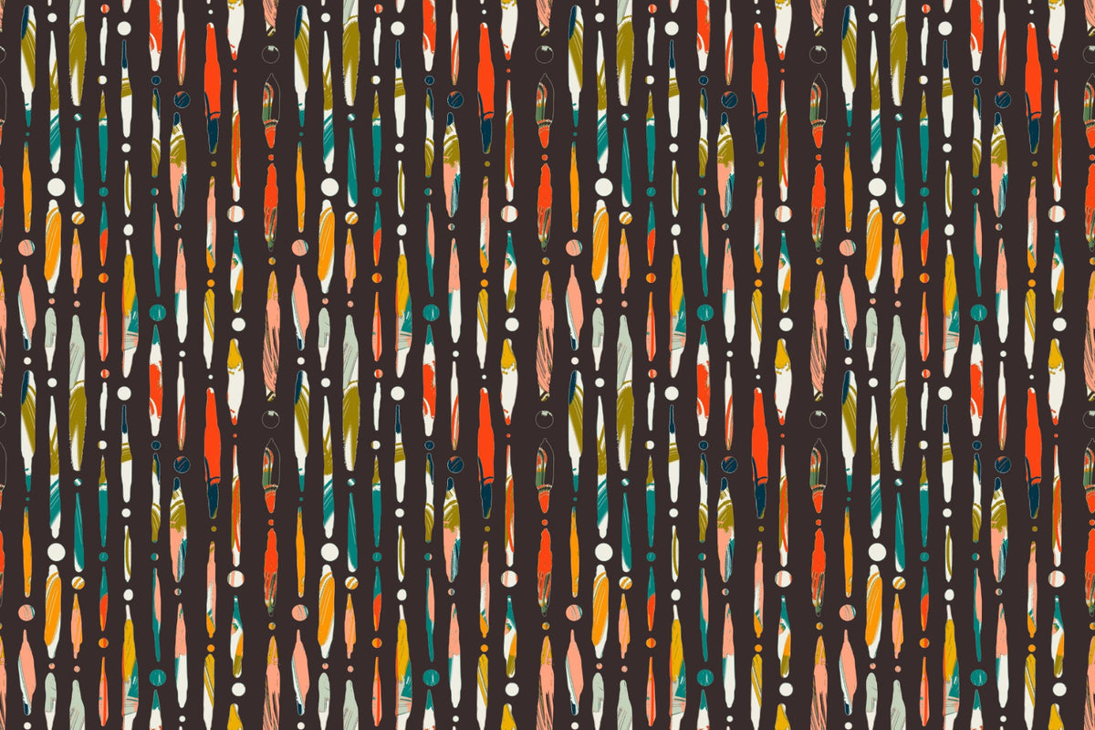 Vibrant Boho Chic Wallpaper in your room