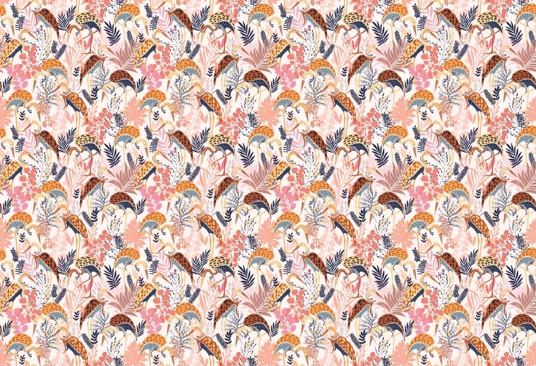 Elegant Crane Dance Wallpaper
