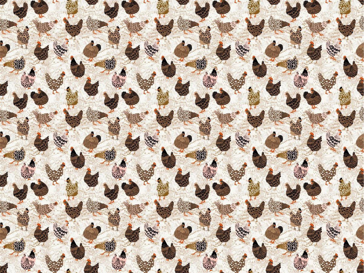 Flock of Fancy Fowl Wallpaper in your room