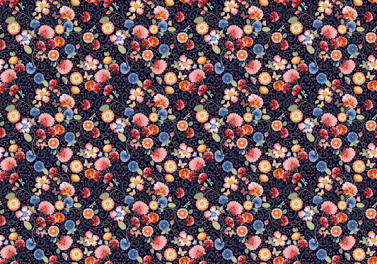 Blue Haven Flower Wallpaper