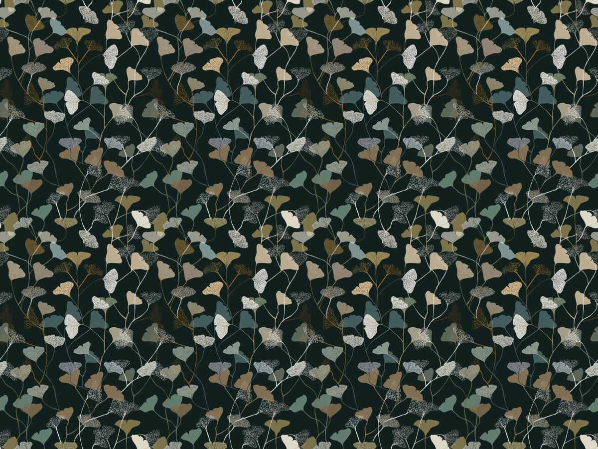 Twilight Ginkgo Symphony Wallpaper in your room — zoomed