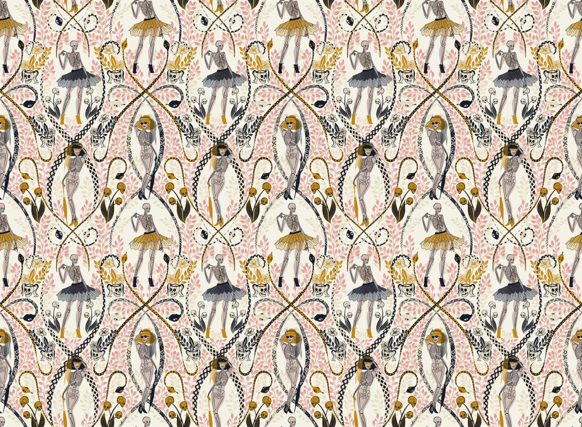 Retro Rendezvous Halloween Themed Wallpaper in your room