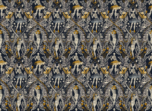 Midnight Masquerade Halloween Wallpaper