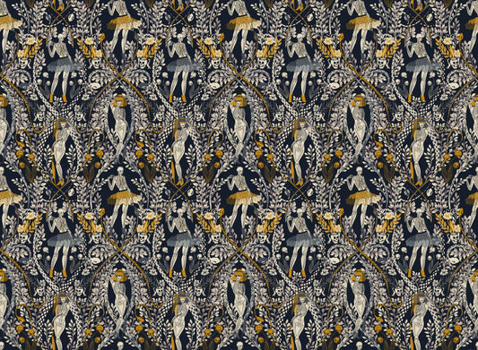Midnight Masquerade Halloween Wallpaper