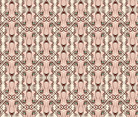 Feline Gaze Whimsical Wallpaper