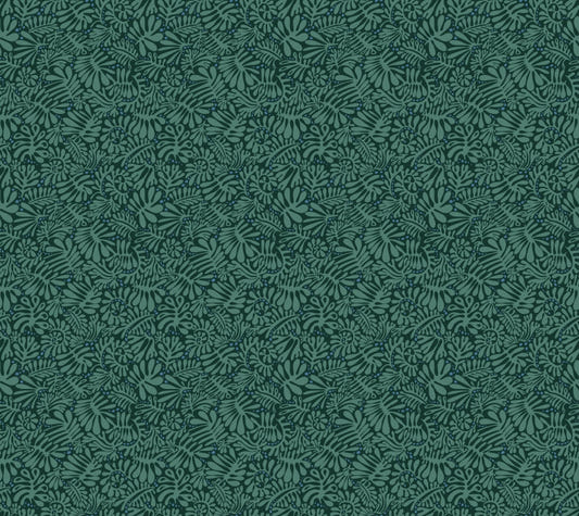 Emerald Matisse Foliage Wallpaper