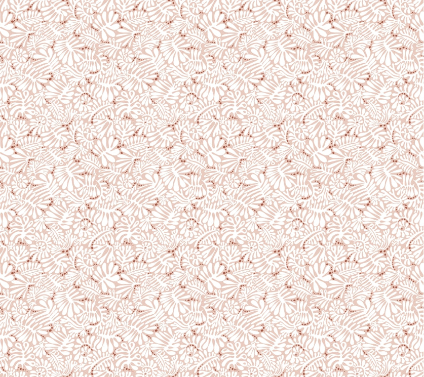Whimsical Blush Botanical Wallpaper
