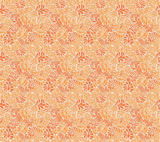 Tangerine Leaf Wallpaper