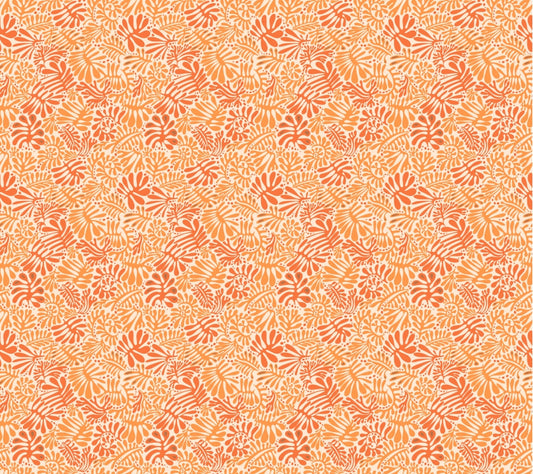 Tangerine Leaf Wallpaper