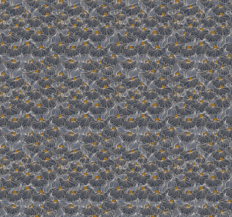 Flowing Meadow Night Wallpaper in your room — zoomed